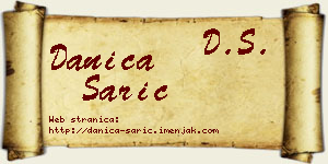 Danica Sarić vizit kartica